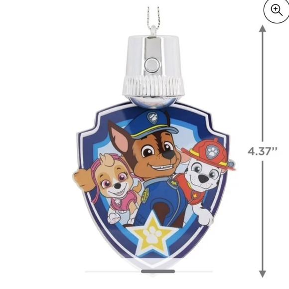Hallmark Christmas Ornament Paw Patrol Chase, Skye, Marshall  with Light NWT - Picture 2 of 4